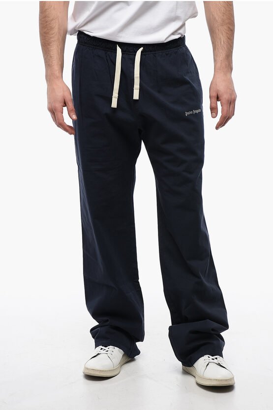 Baumwoll-Jogginghose TRAVEL mit elastischem Bund in Blau