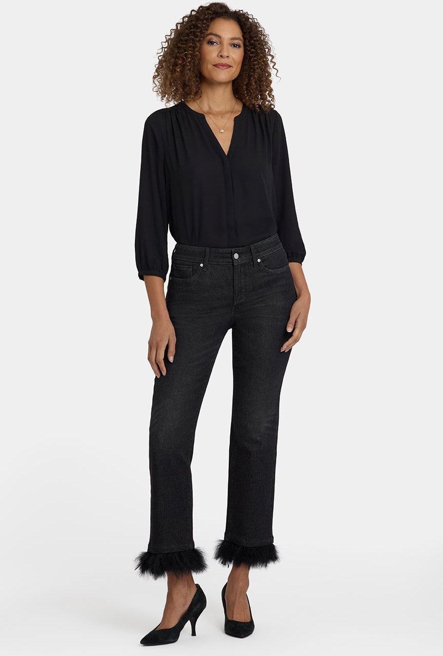 Marilyn Gerade Knöchellange Jeans | Französische Dämmerung