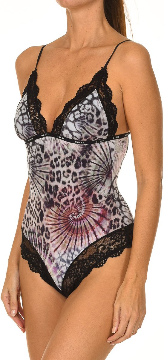 Trägerloser Body mit offenem Rücken O0BM02MC03M Frau