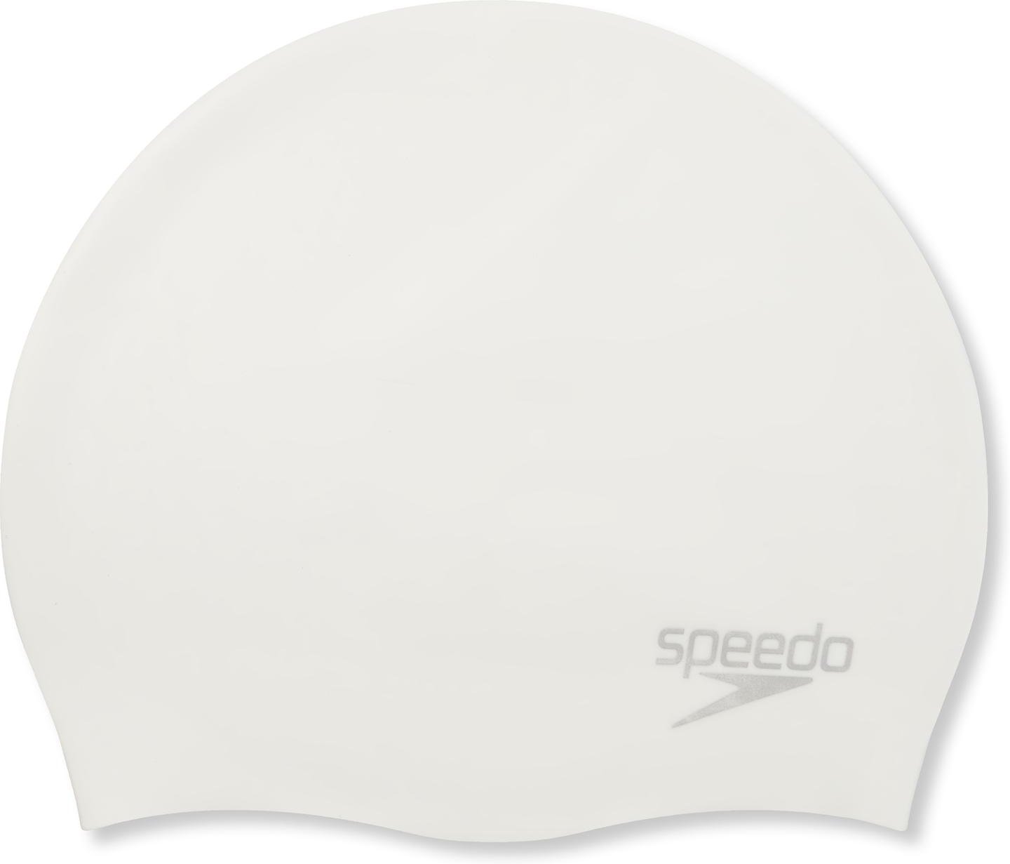 Speedo - "2024" Bademütze für Herren/Damen Unisex (Weiß)