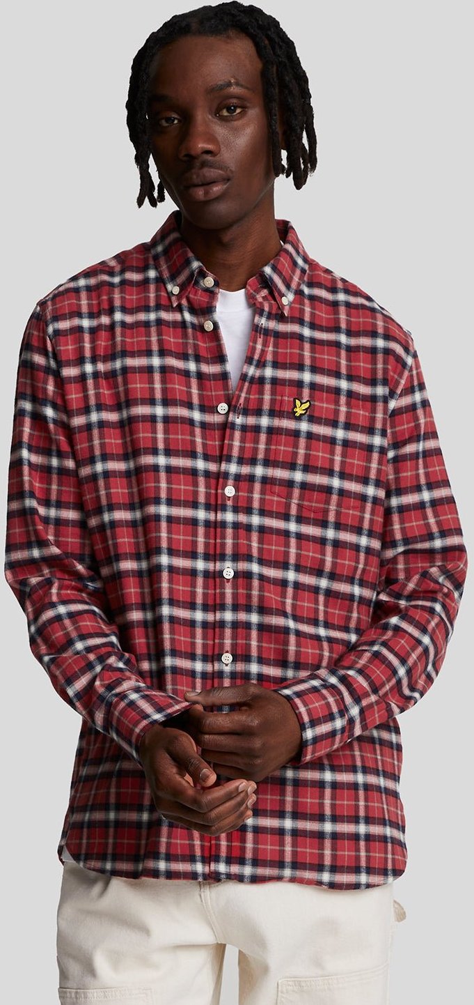 Thumbnail - Lyle & Scott – Kariertes Flanellhemd – Borders Red