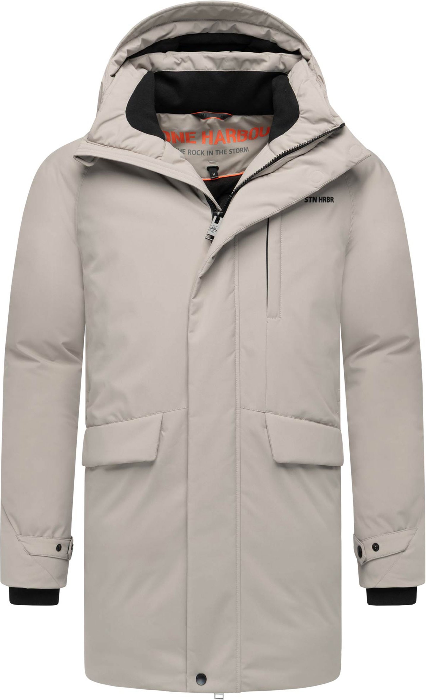 Stone Harbour Herren Winterjacke Emriis mit Fleecefutter & Kapuze