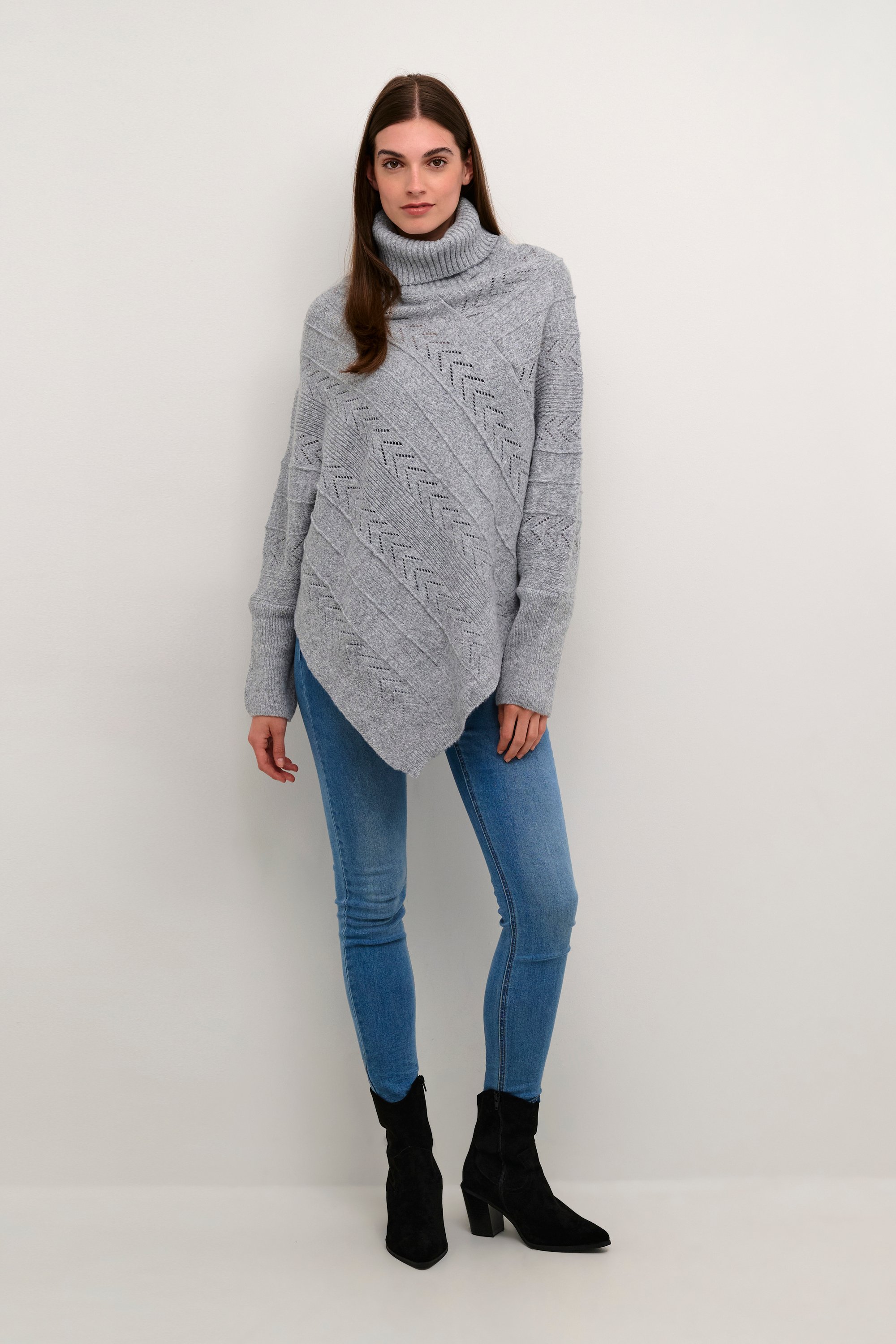 Poncho Loose fit melange
