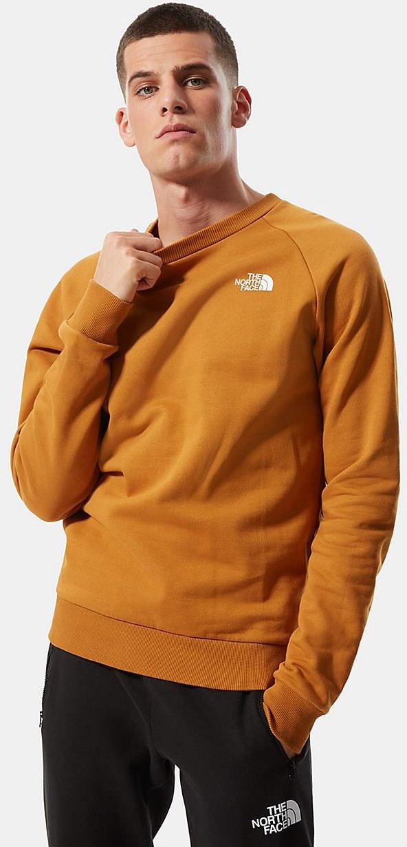 The North Face Raglan zurück Box Mens Crewneck Sweatshirt Tan