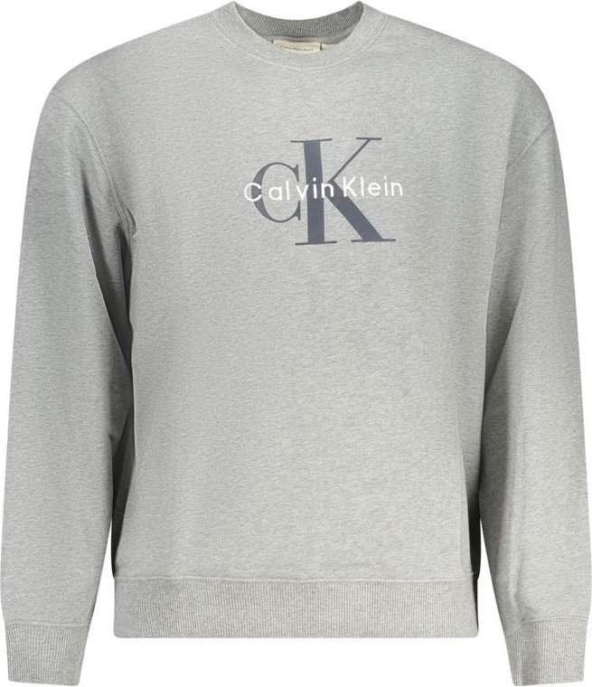 Calvin Klein Graue Baumwoll-Herren-Sweatshirt