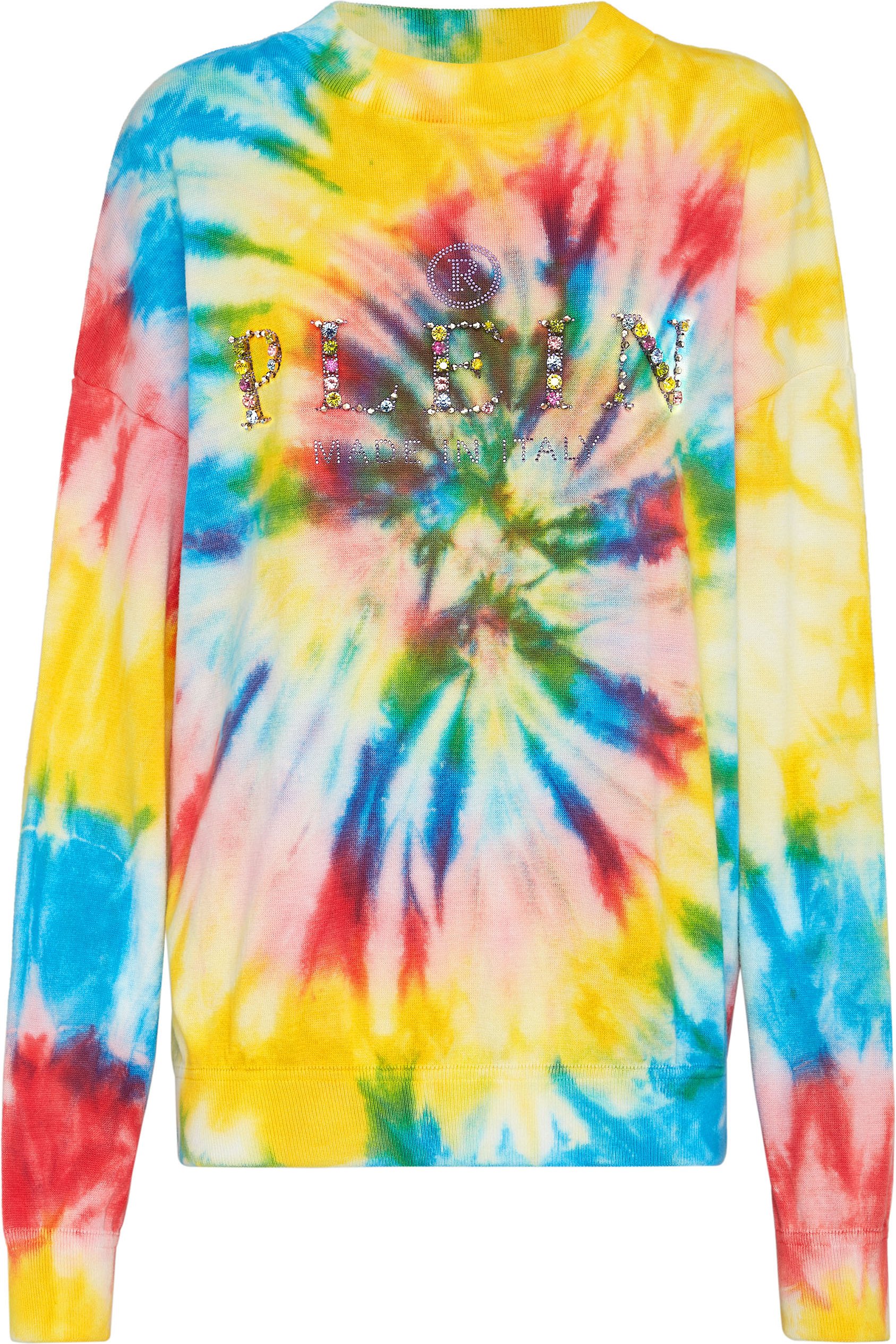 Rundhalspullover Tie Dye