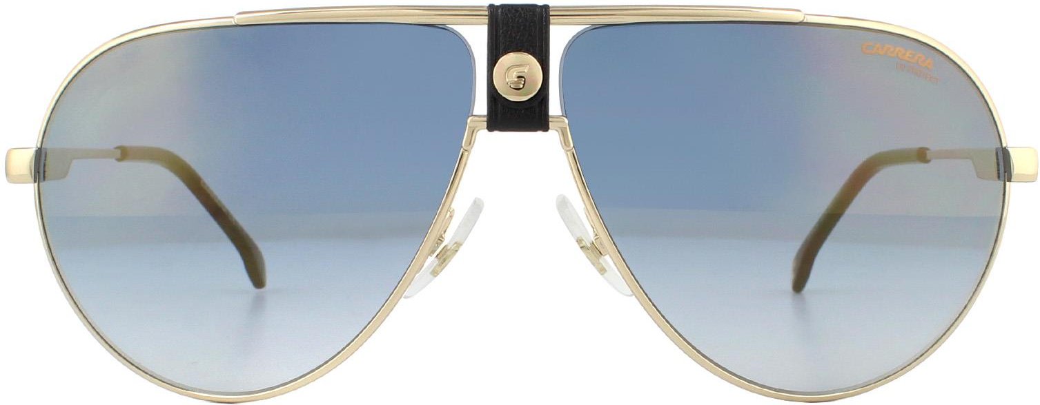 Carrera Sonnenbrille 1033/S 2M2 1V Schwarz-Gold Blau-Gold Verlaufsspiegel