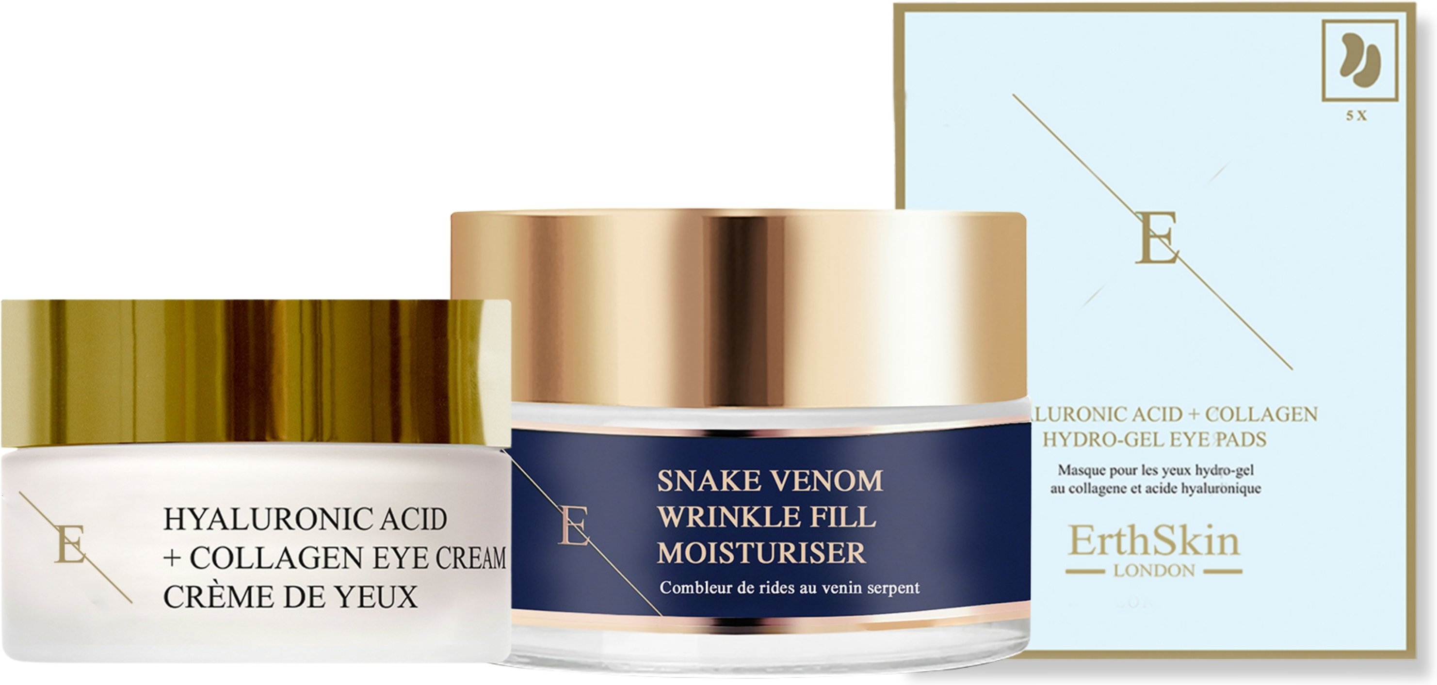 Thumbnail - Hyaluronsäure + Kollagen Pro Age Augencreme 30ml + Wrinkle Fill Snake Venom Moisturiser 50ml +Hyaluronsäure + Kollagen H...