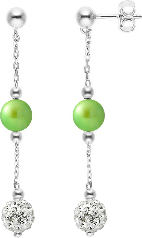 DIADEMA - Ohrringe - Kristall Weiß & Perlen - Kollektion Kristall Perle