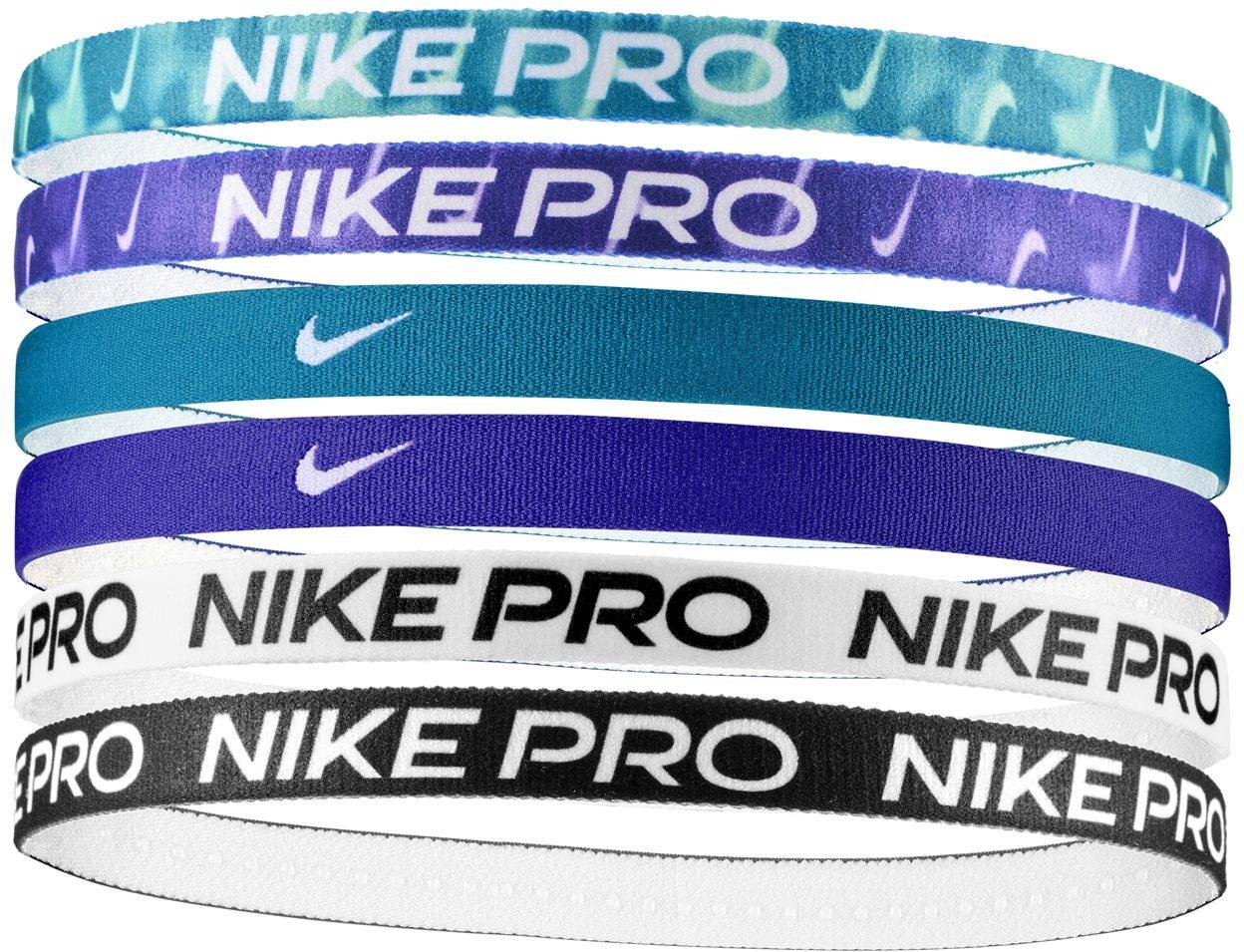 Nike - "Flex" Stirnband (6er-Pack) (Schwarz/Weiß/Blau)