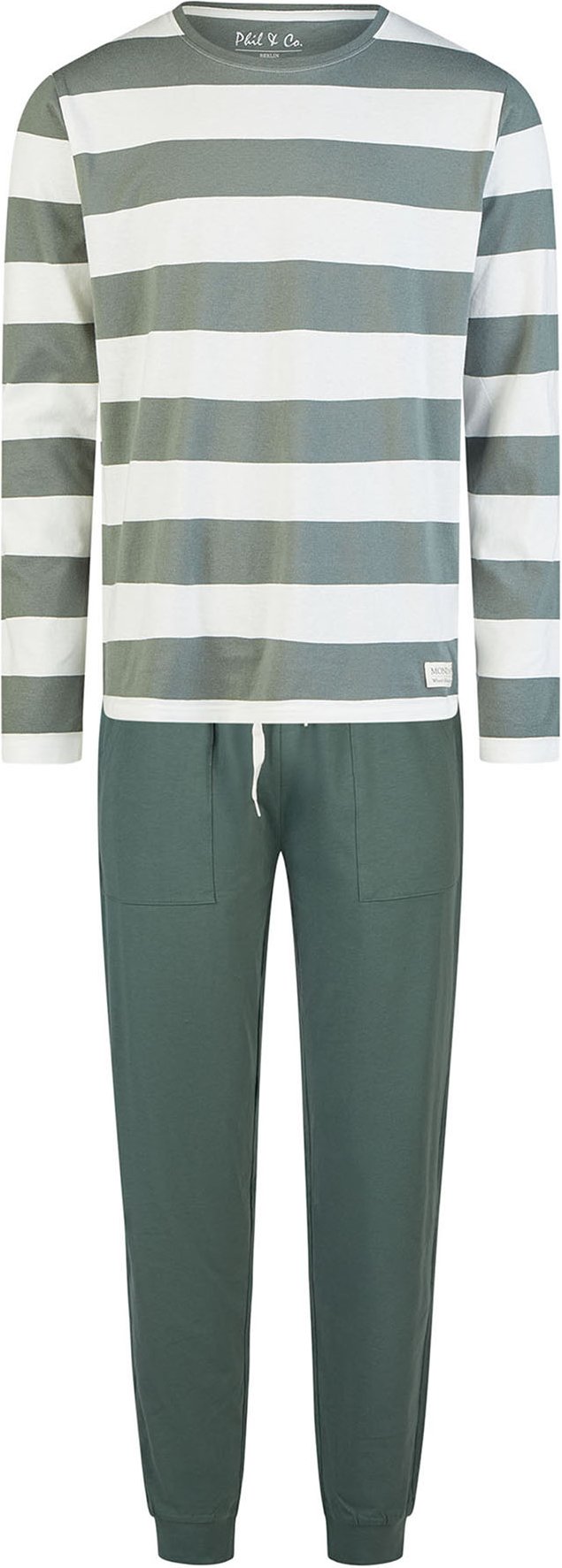 Thumbnail - Phil & Co. Berlin Herren Pyjama MondaySchlafanzug, Pyjama Set, Nachtwäsche