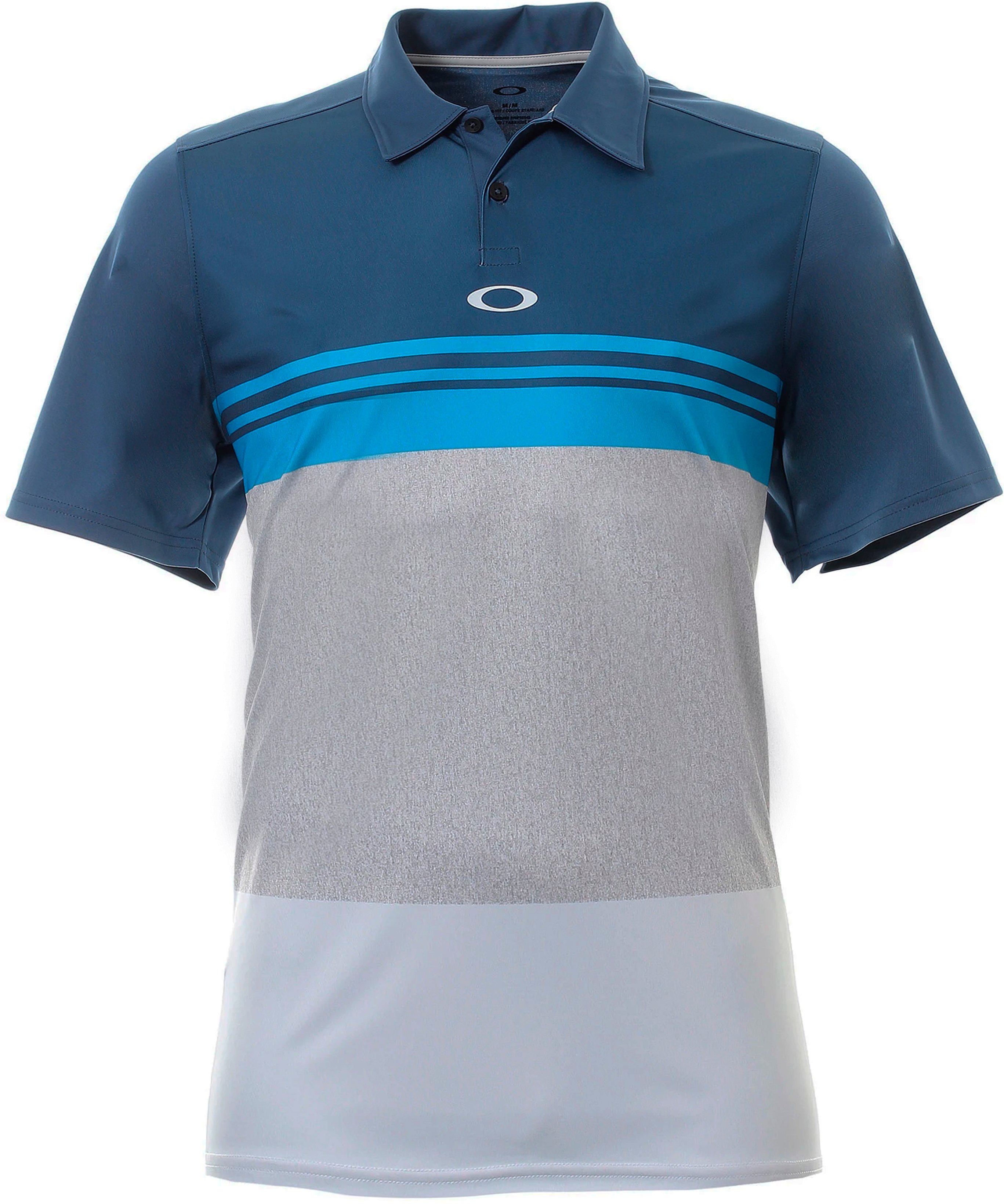 Oakley Colourblock Ensign Blue Golf Polo Shirt - Herren