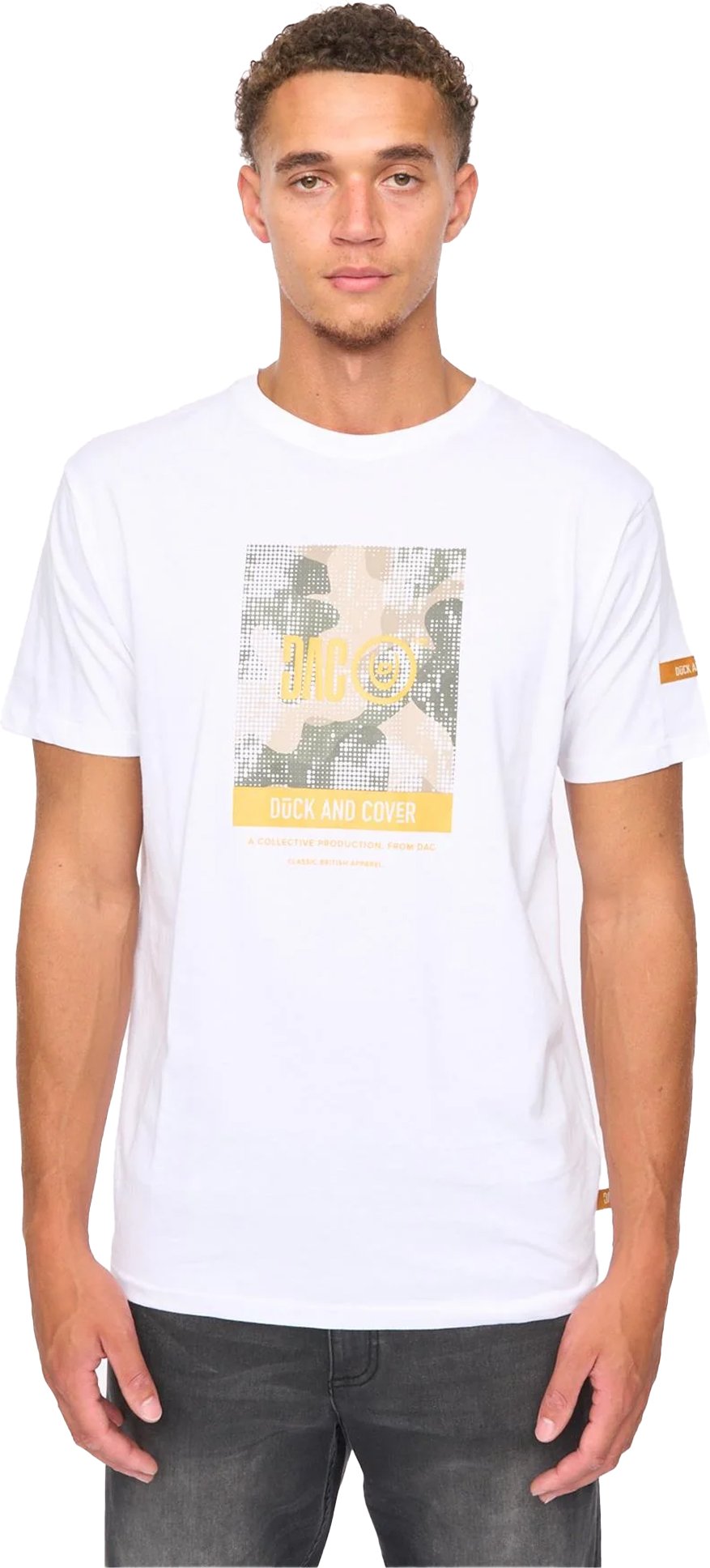 Duck and Cover - "Camostack" T-Shirt für Herren (Weiß)