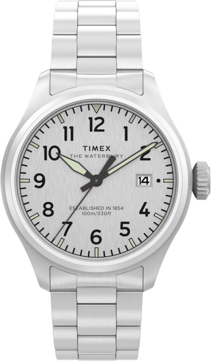 Timex Waterbury Ace Silber Herren Armbanduhr TW2Y18800