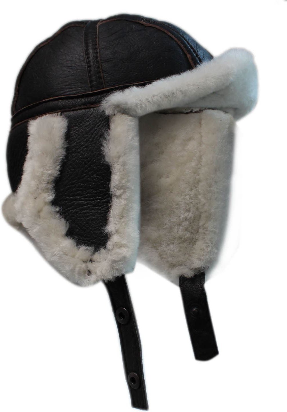 Thumbnail - Herren RAF Aviator Schaffell B-55 Trappermütze