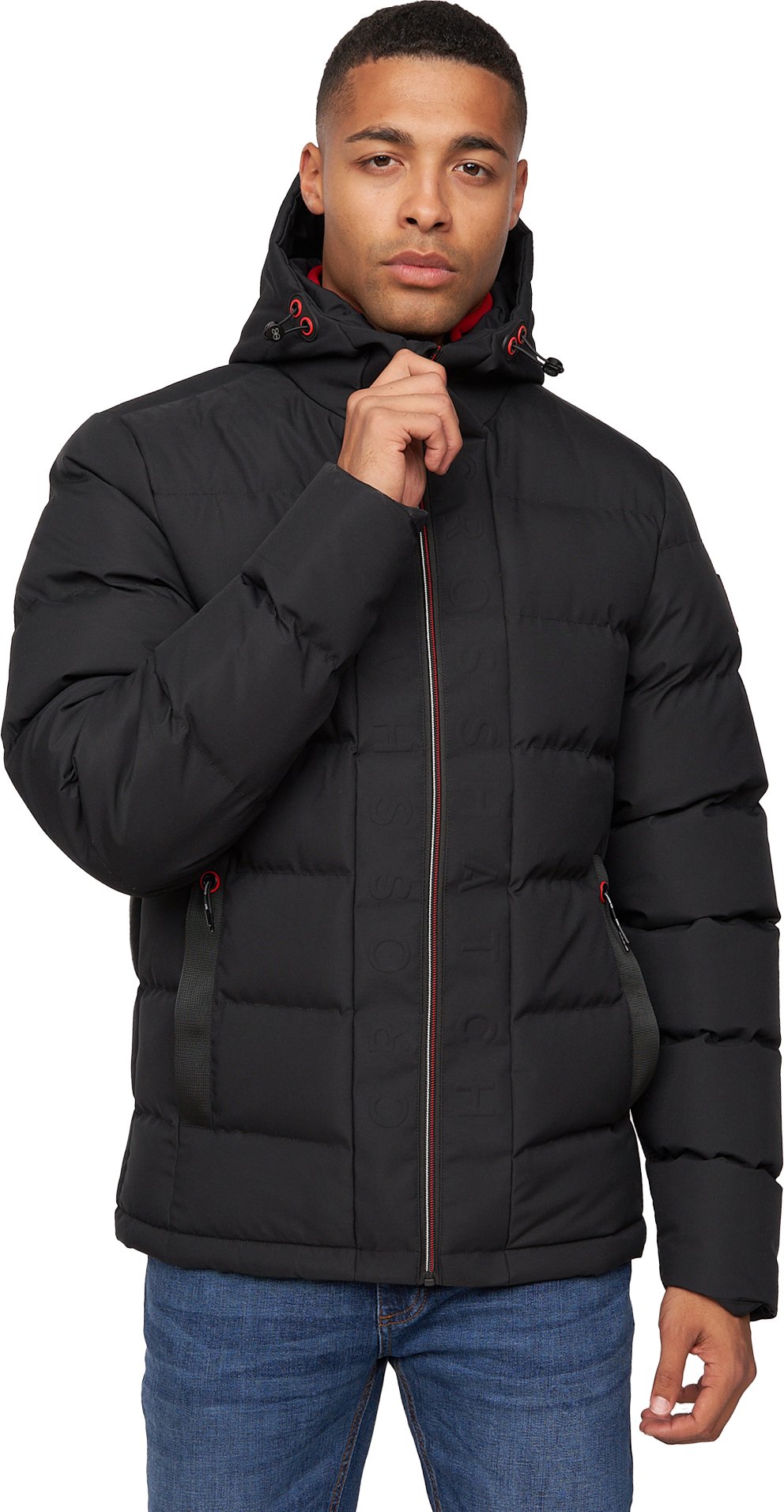 Crosshatch - "Kampnew" Jacke für Herren (Schwarz)