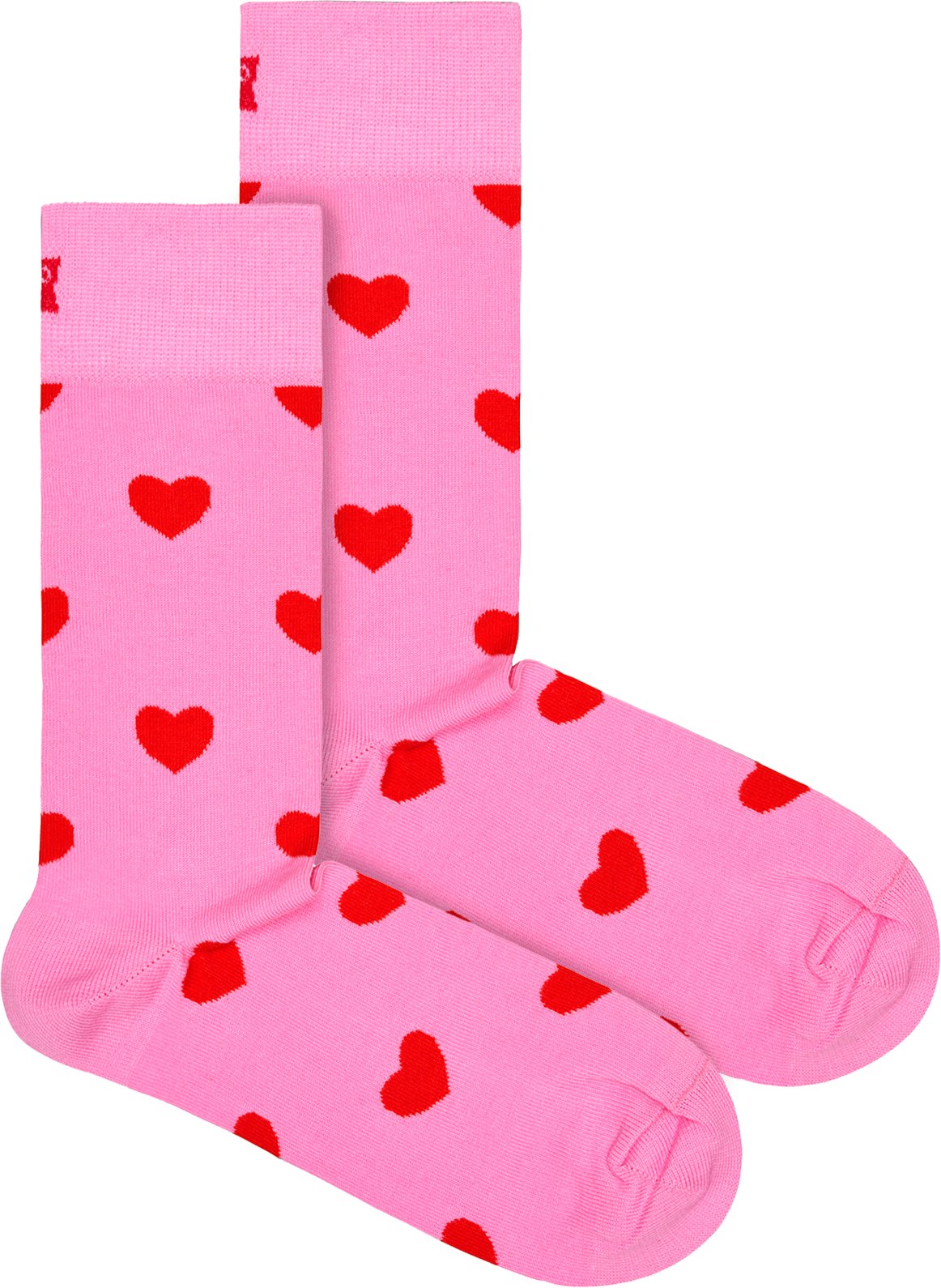 Thumbnail - 1 Pack Herzsocken in Geschenkbox | Happy Socks | Neuheit Herzdruck Socken | Ideales Geschenk zum Valentinstag - Rot