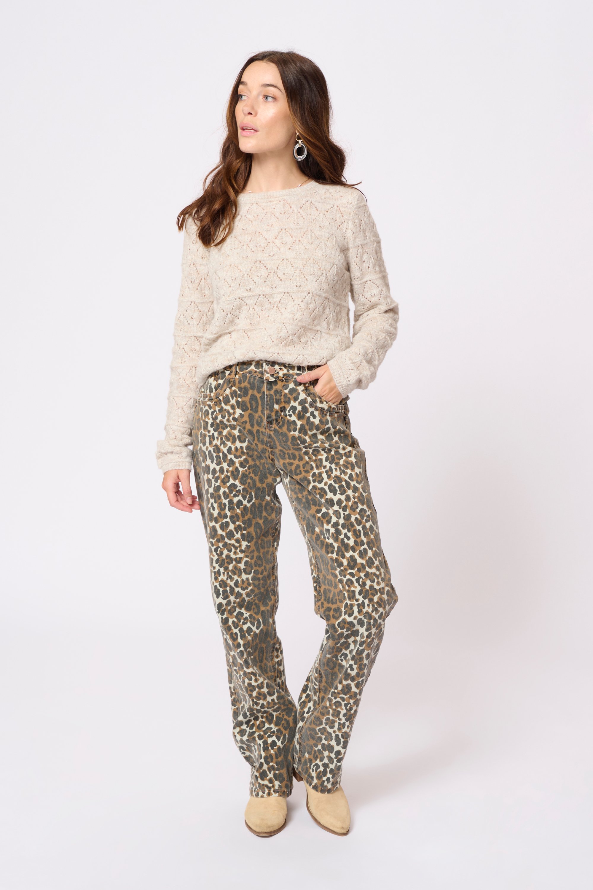 Jeans Regular fit leopard