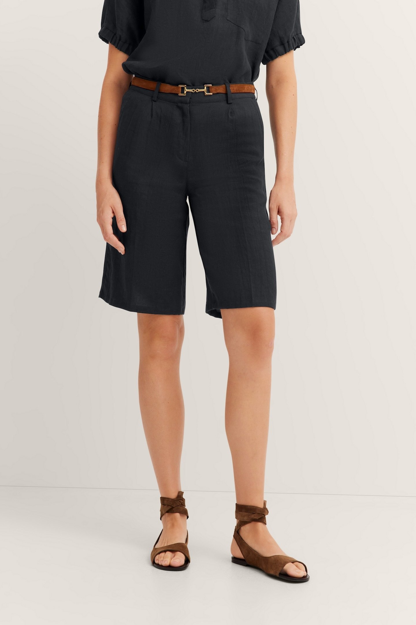 Bugatti Damen Shorts aus Leinen