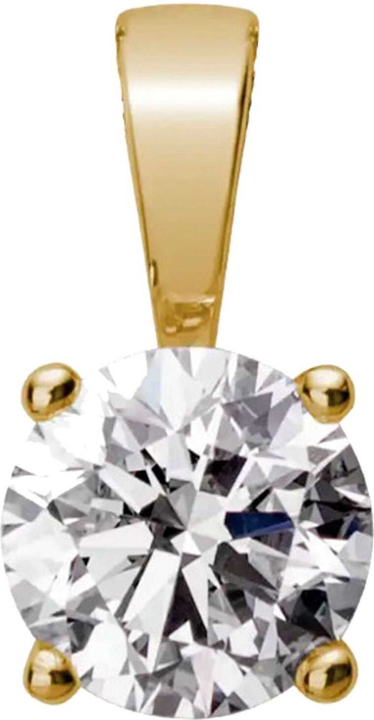 Lyomi Anhänger 585/- Gelbgold 1 synth. Diam. 1,0 ct.