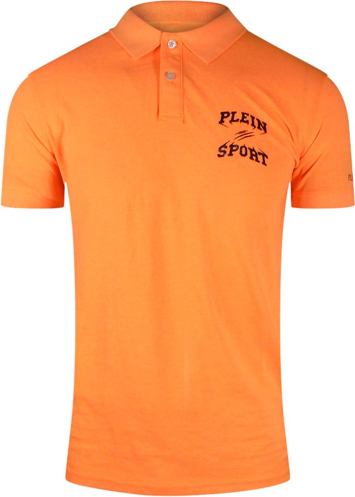 Plein Sport - Oranges Poloshirt Mit Auffälligem Logo