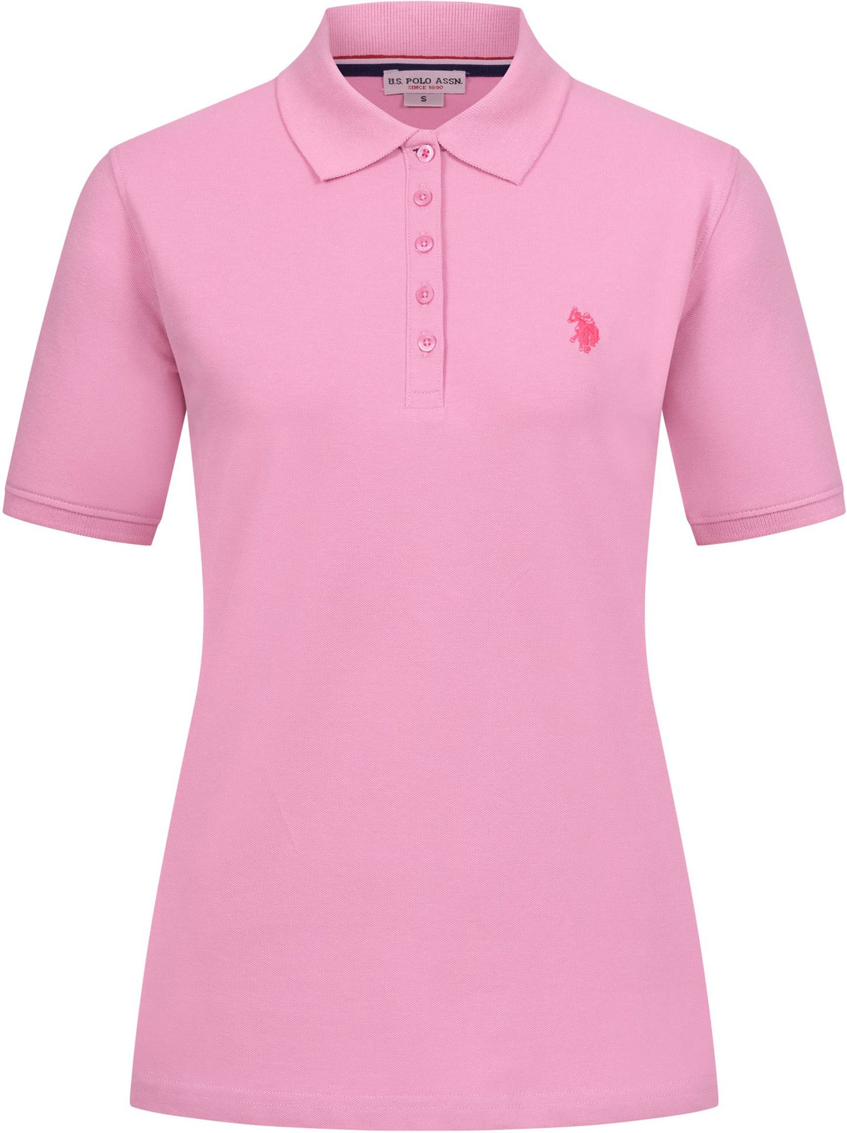 U.S. POLO ASSN. Damen Poloshirt kurzarm aus Baumwoll-Elasthan