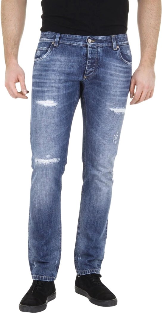Dolce & Gabbana Blaue Zerrissene Jeans