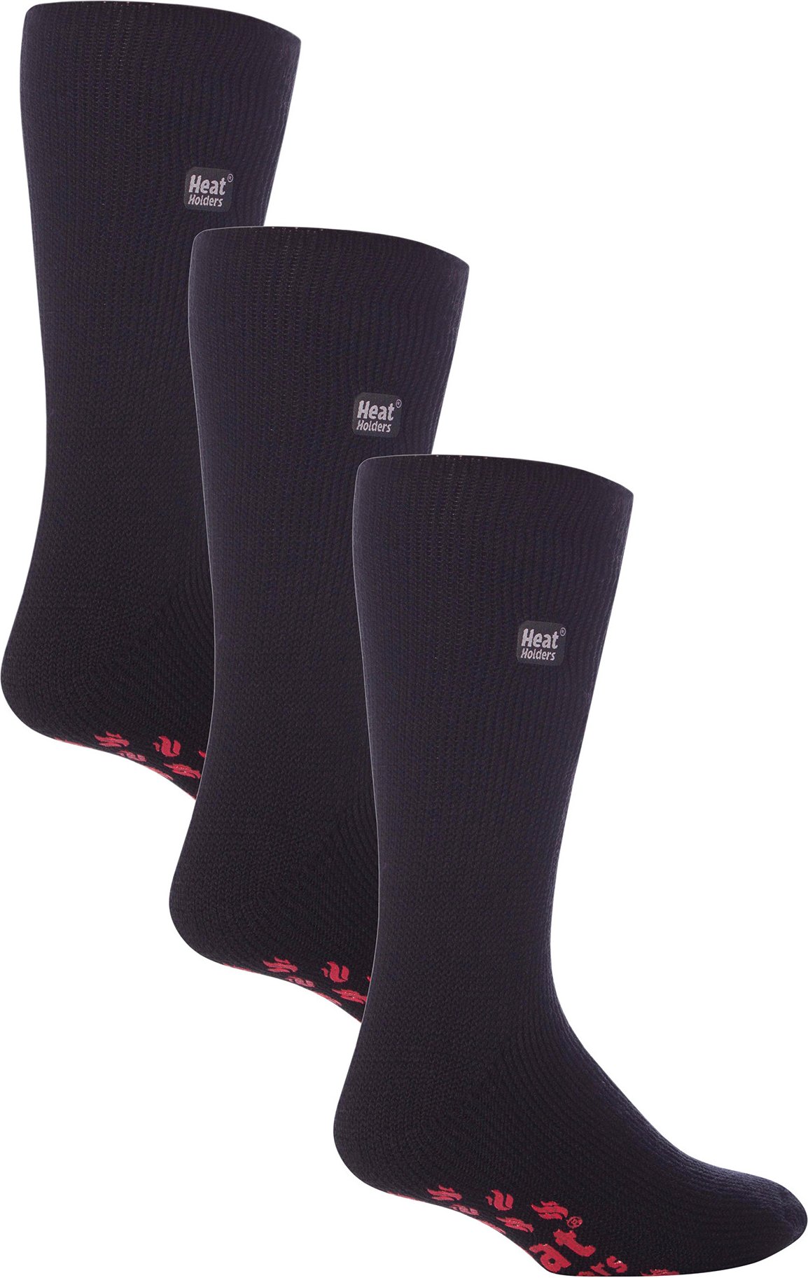 Wärmehalter - 3 Paar Multipack Herren Pantoffelsocken mit Griffen für den Winter | dicke, rutschfeste Thermosocken für d...