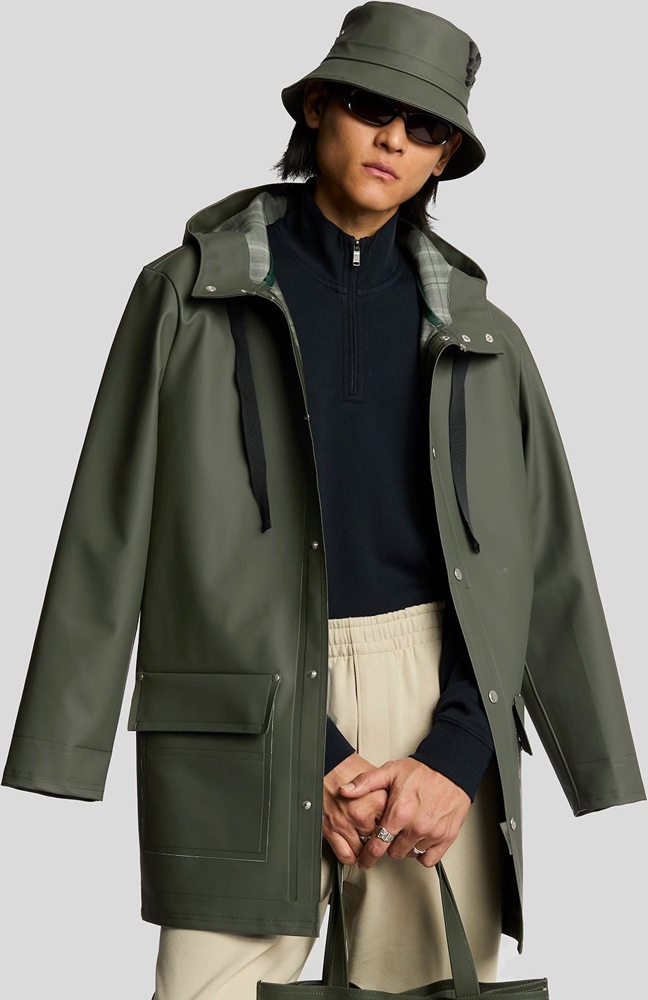 Lyle & Scott Stutterheim Stockholm Jacke – Grün