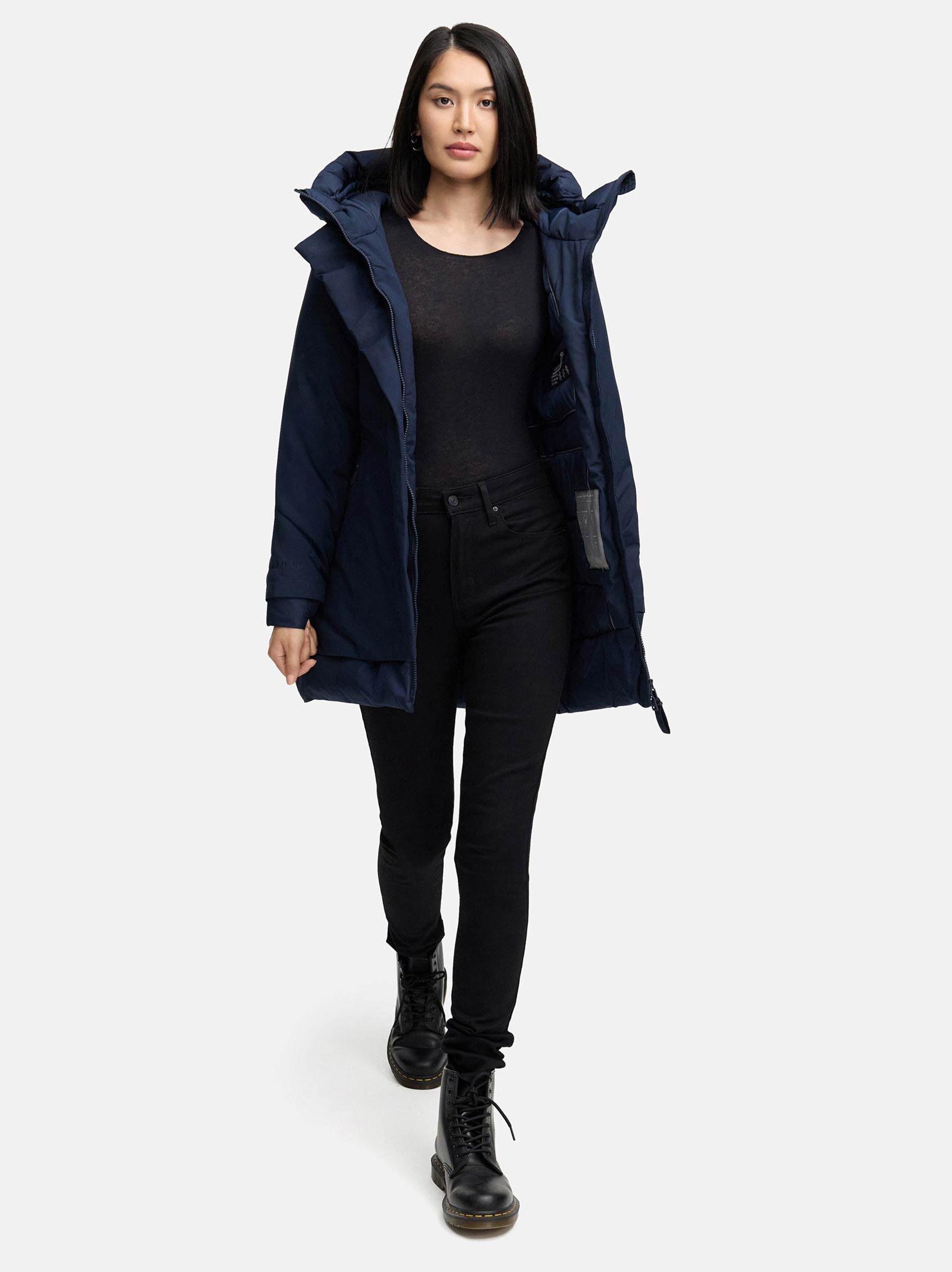 Navahoo Damen Winterparka WINTERPRINZESSIN mit Kapuze & femininer Passform