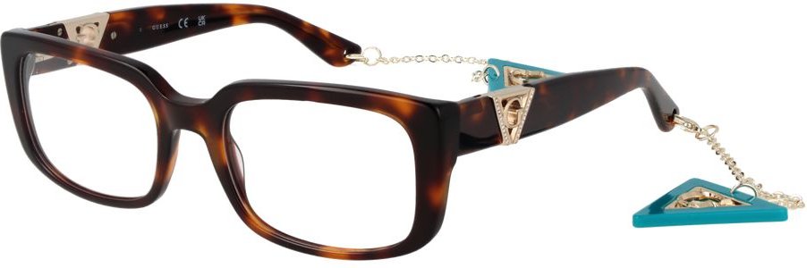 Rechteckige Kettenbrille