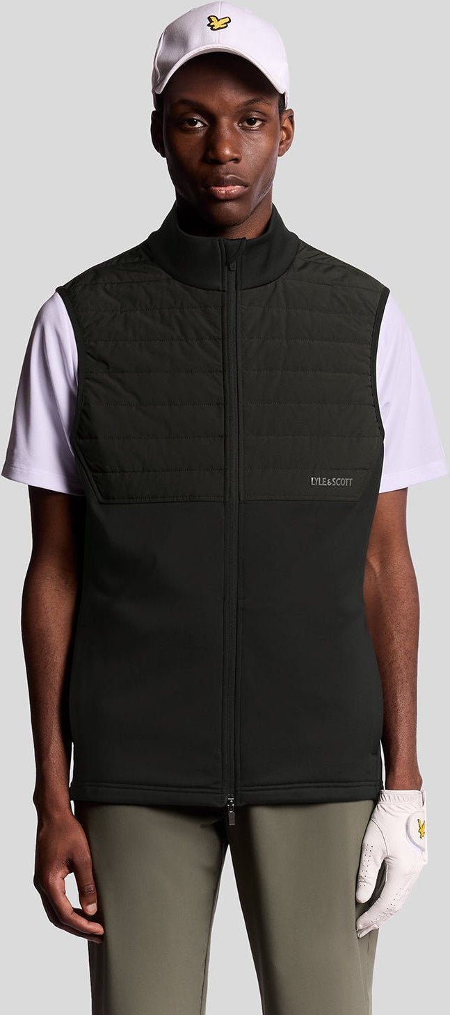 Lyle & Scott Golf Winddichte Weste – Schwarz