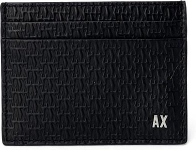 Armani Exchange Schwarze Lederbörse