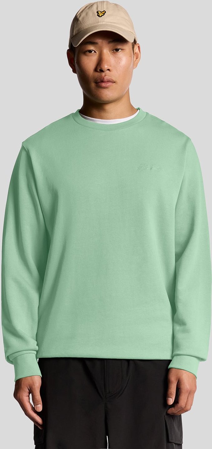 Lyle & Scott Superfine Cotton Script Sweatshirt - Grün