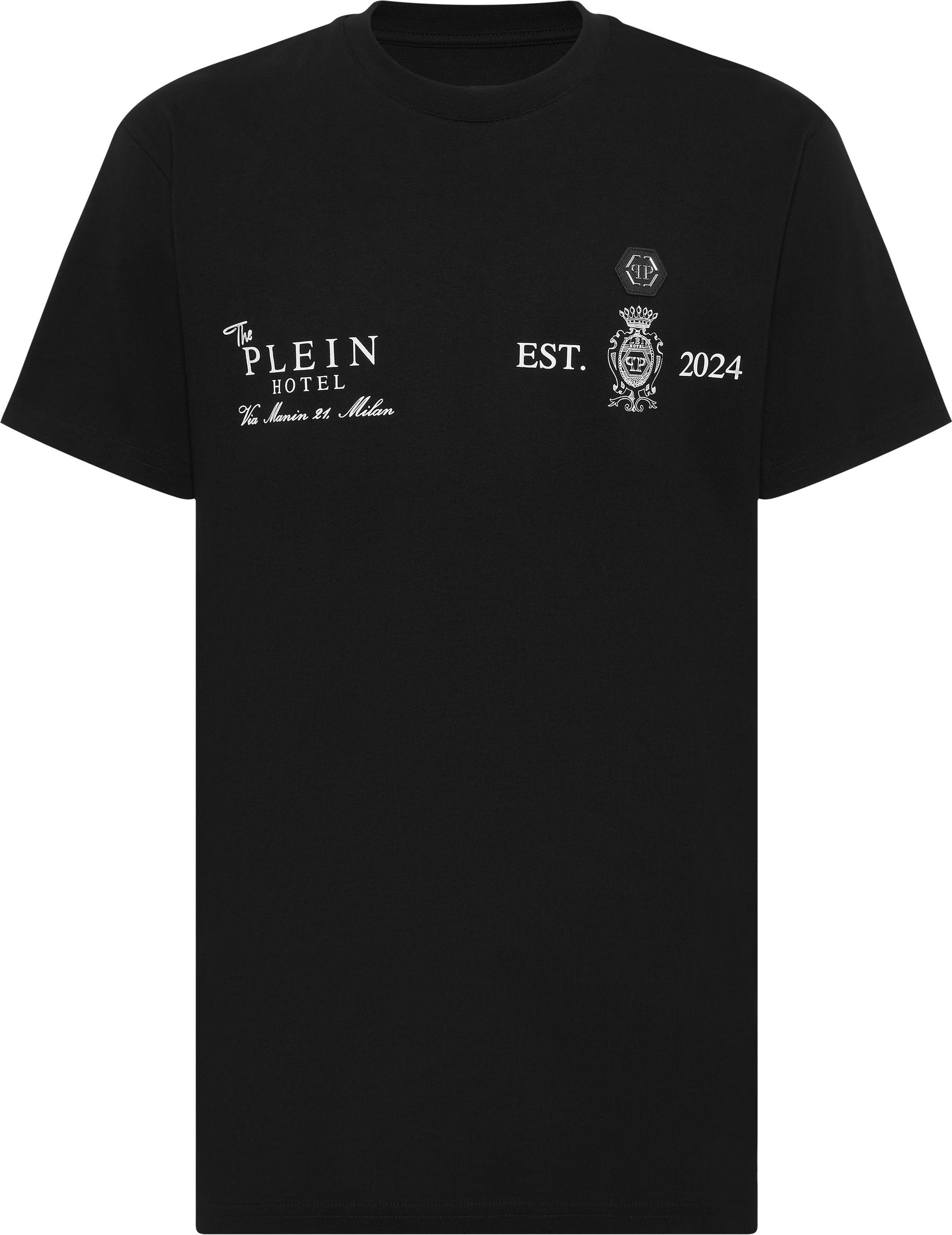 Embroidered Round Neck T-Shirt Plein Hotel