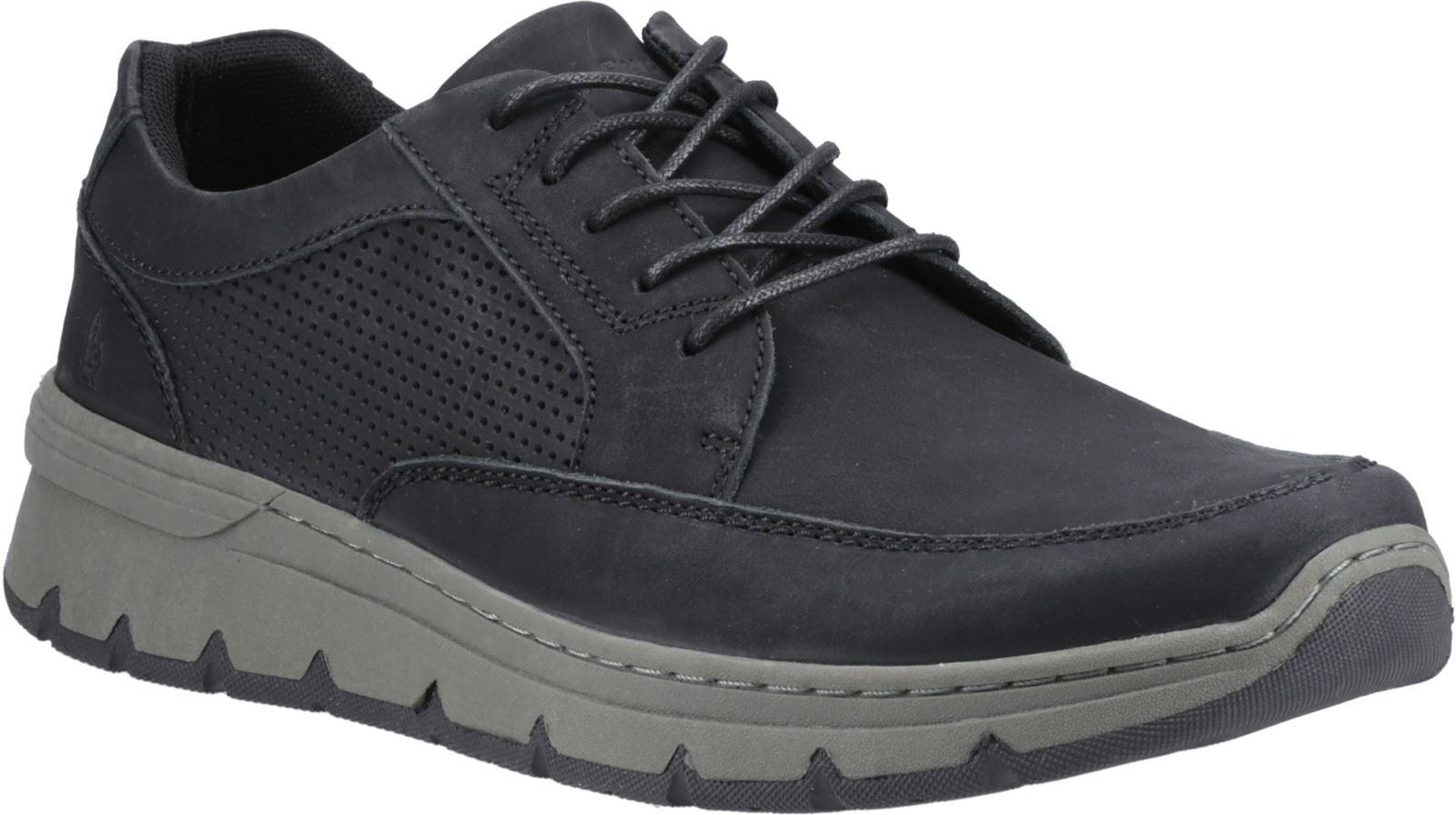 Thumbnail - Hush Puppies Nelson Leder Herren Schwarz Schnürschuhe