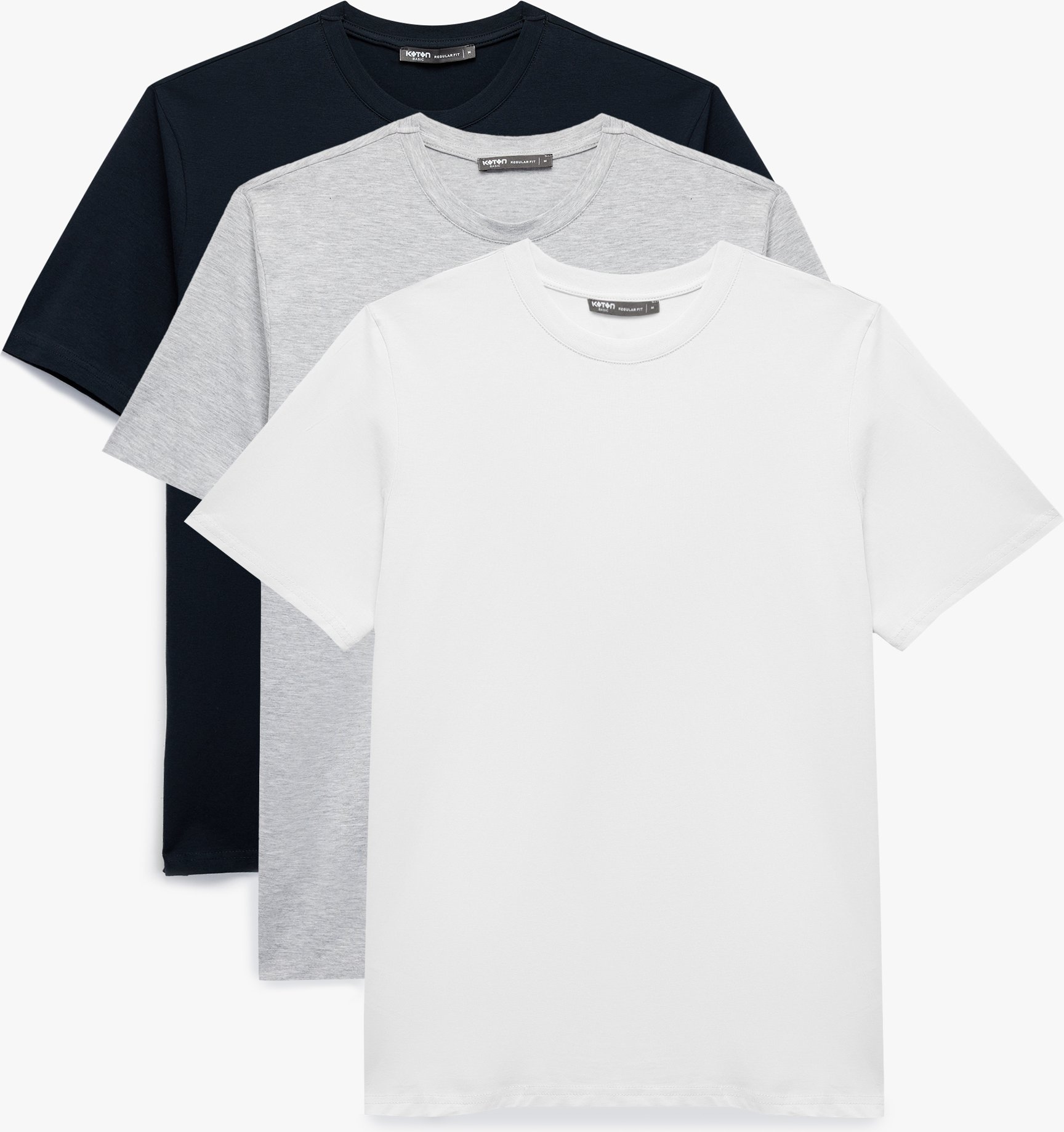 Koton TSHIRT SS BSC Baumwoll-T-Shirt Regular Fit Set