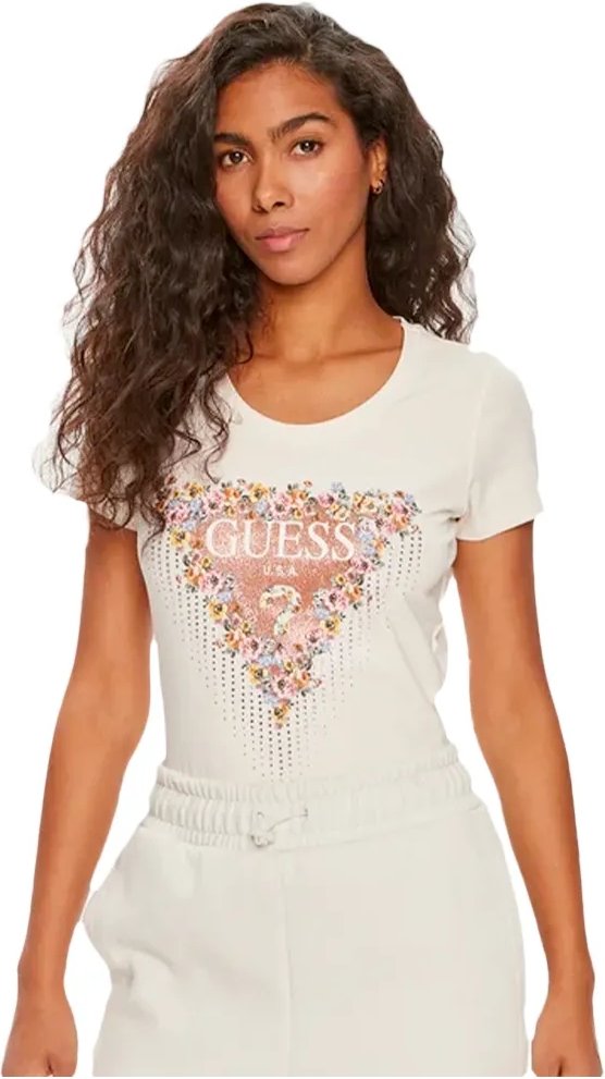 T-Shirt Guess Femme Blumen