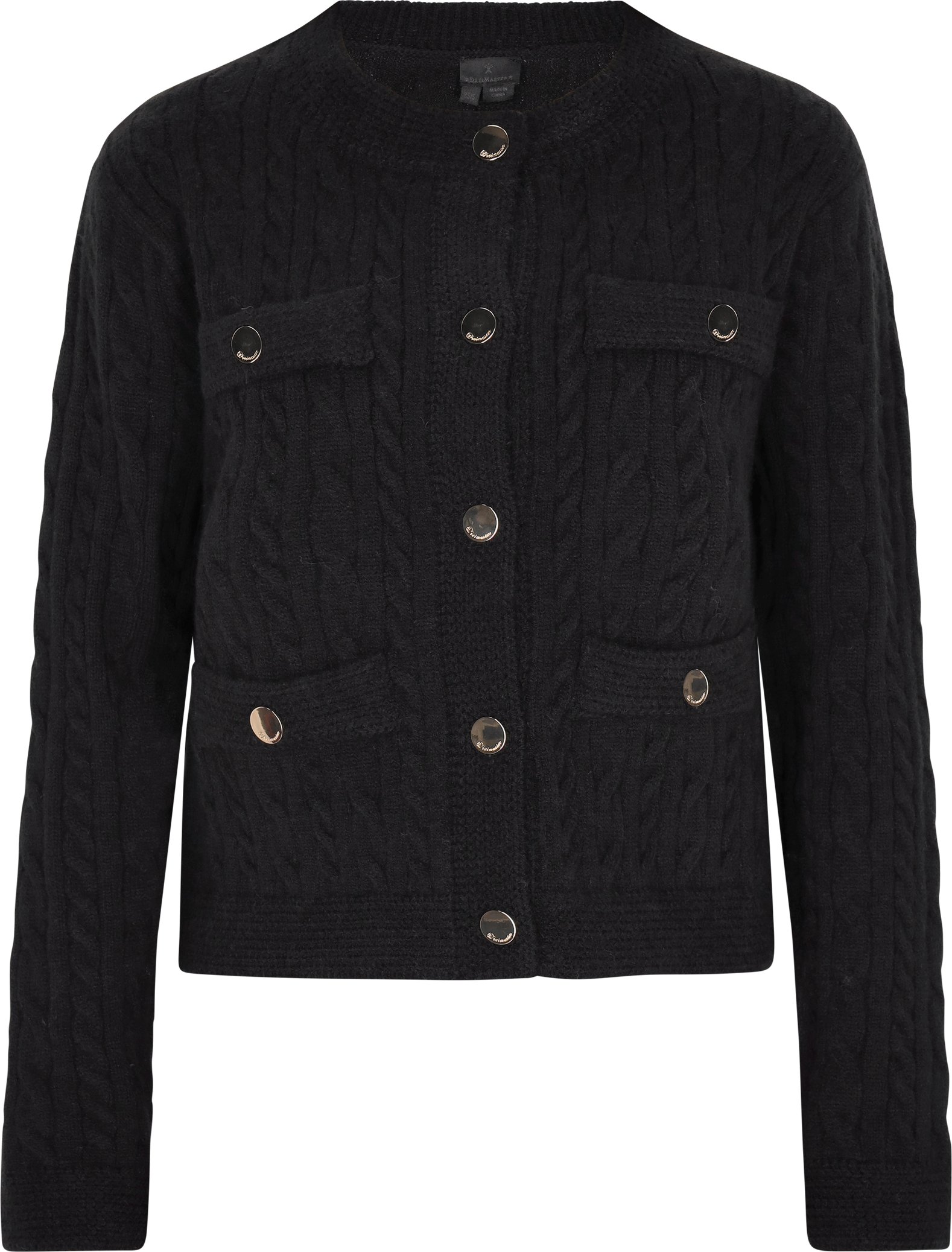 Dreimaster Cardigan Damen Schwarz