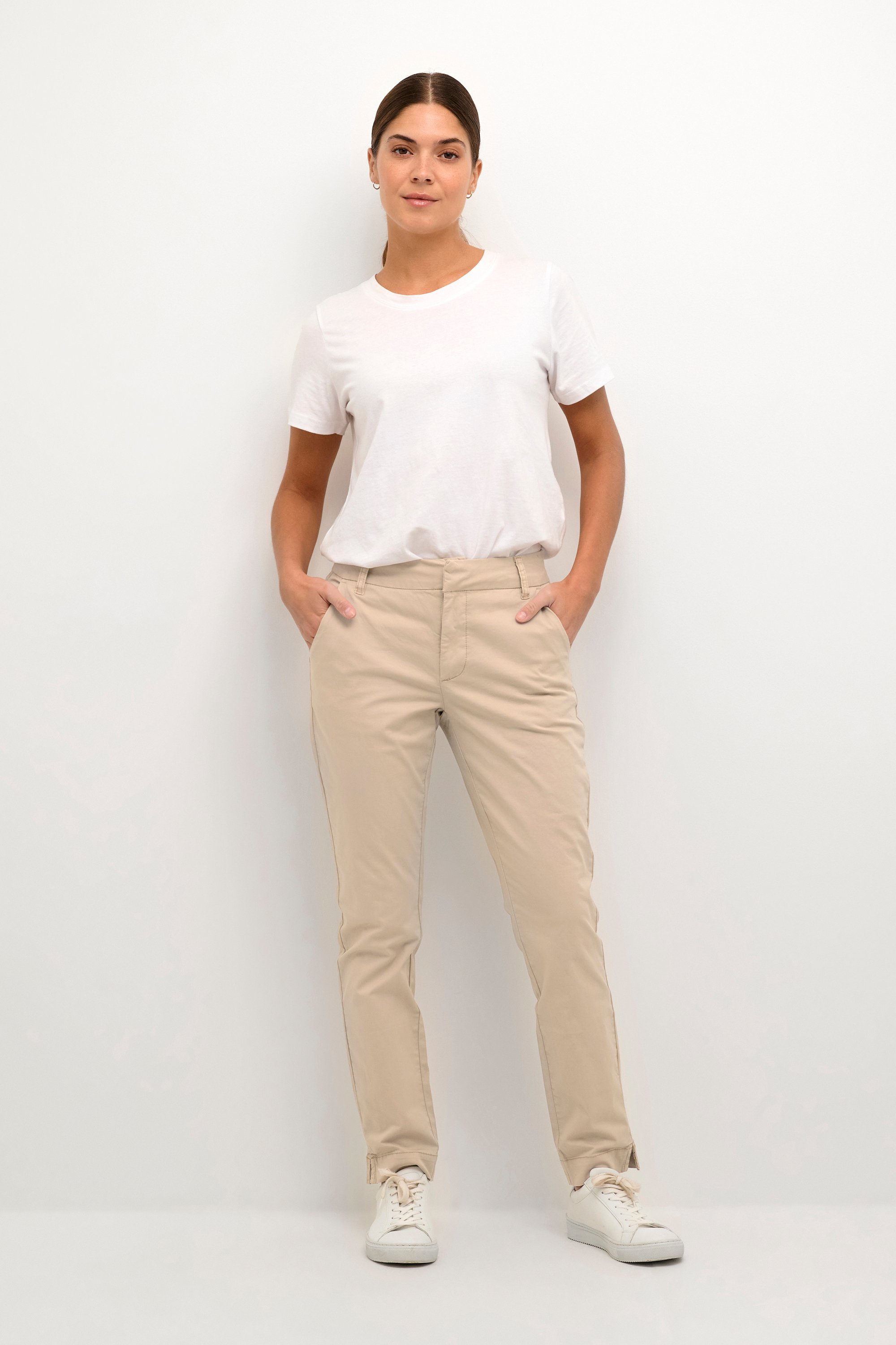 Pants Suiting Regular fit Feather Gray beige