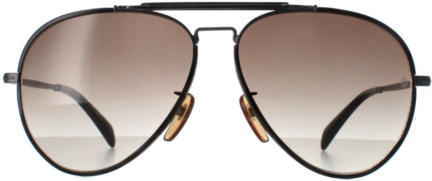 David Beckham DB7003/S KJ1 HA Sonnenbrille mit dunklem Ruthenium und braunem Farbverlauf