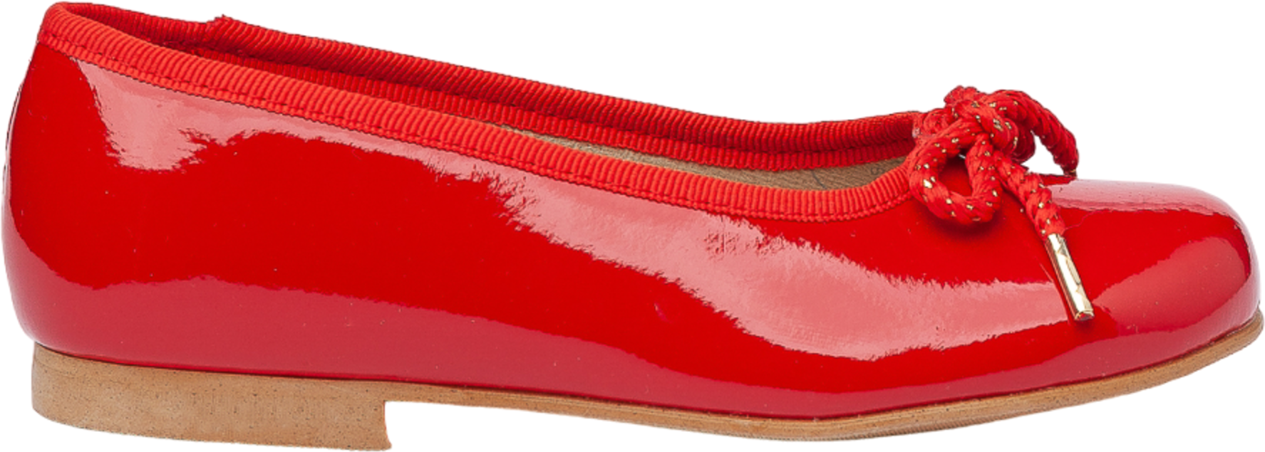 Ballerines de cérémonie en cuir verni