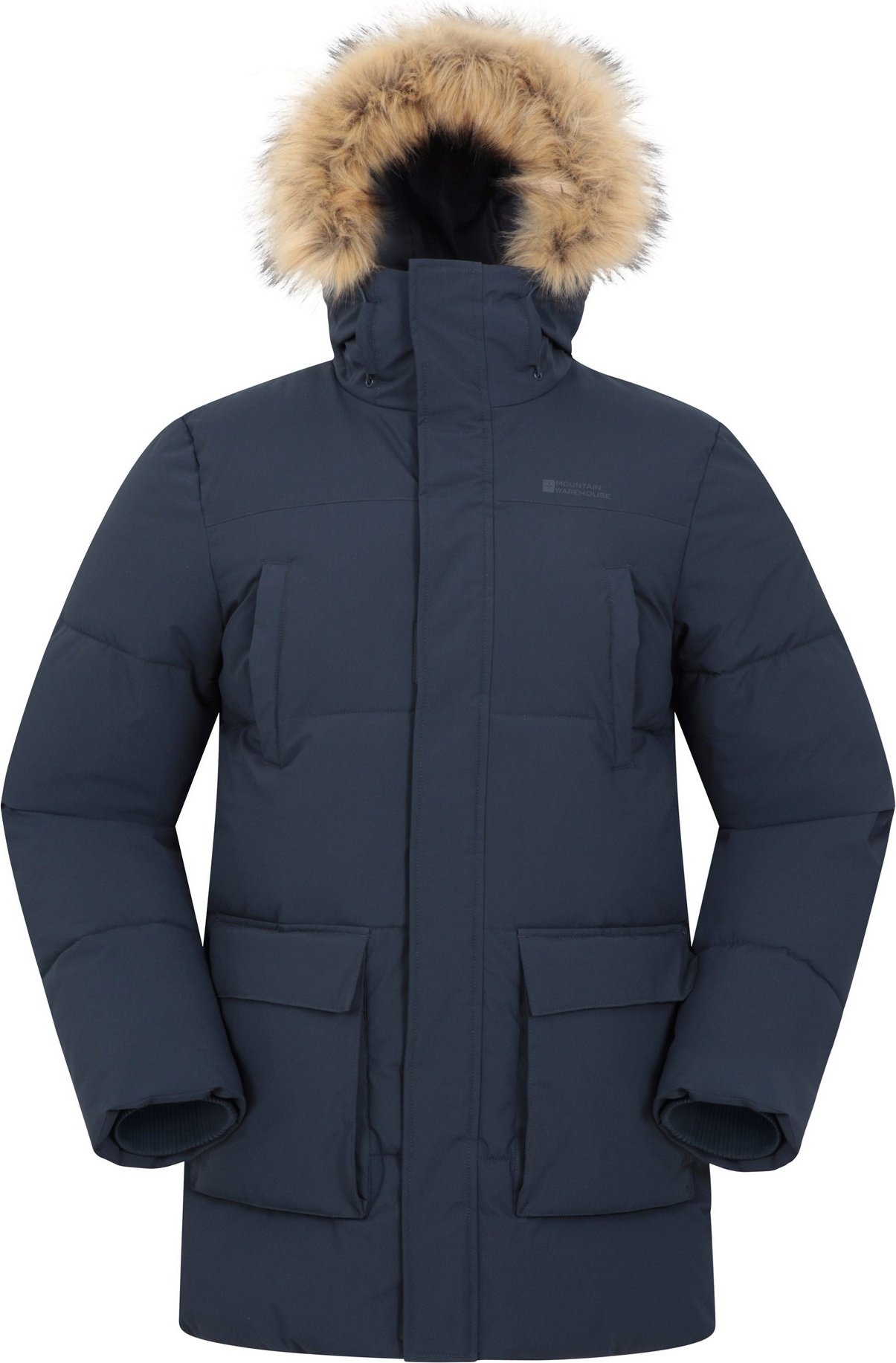 Mountain Warehouse Herren Fern wasserdicht gepolstert Parka (Marine)