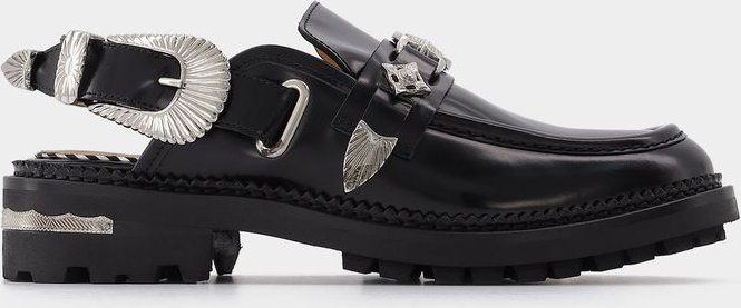 Aj1070 Loafers - Toga Pulla - Black - Polido