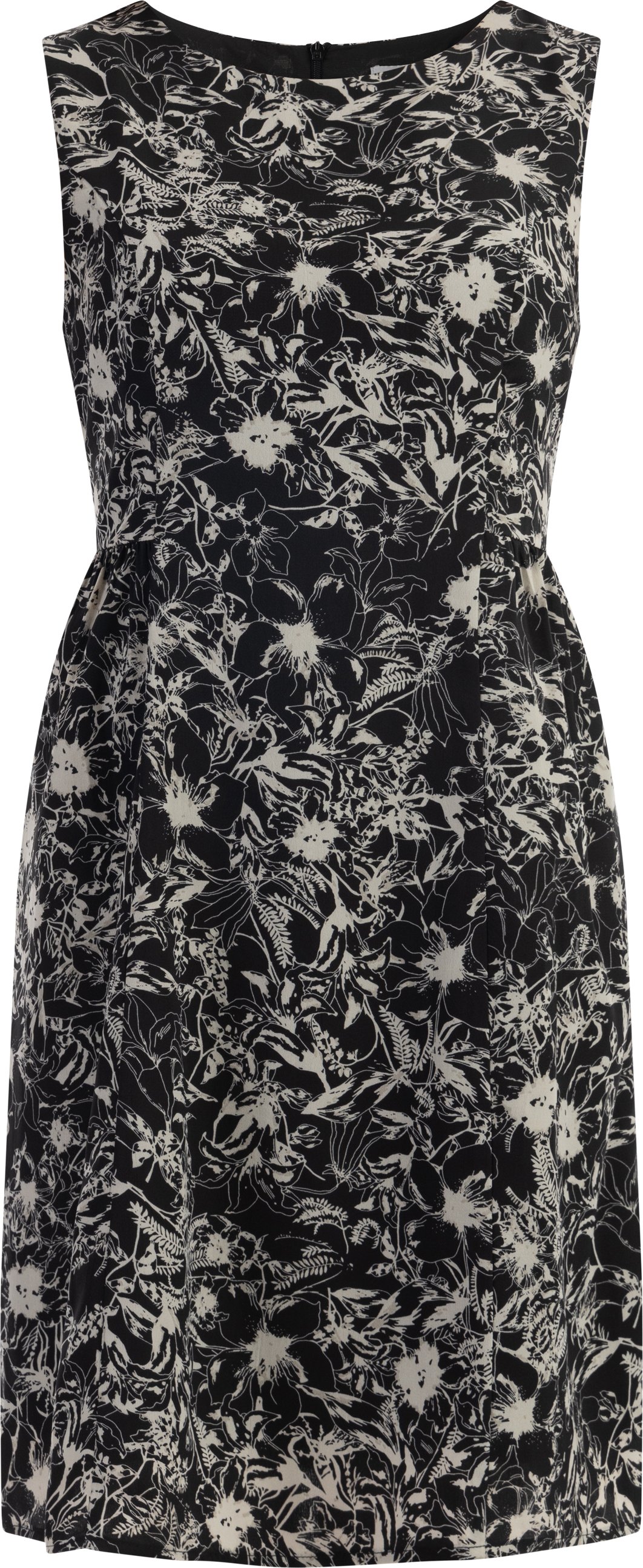 usha Midikleid mit Retro-Print Damen Schwarz Mehrfarbig