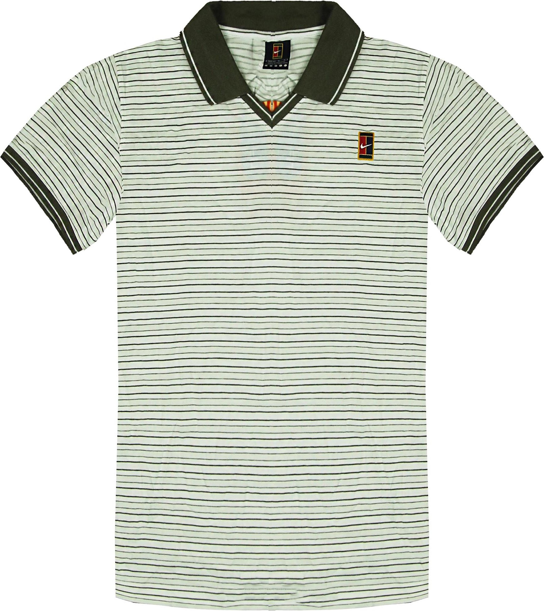 Nike Dri-Fit Striped Polo-Hemd Kurzarm Womens Tennis Sport Top 240723 100