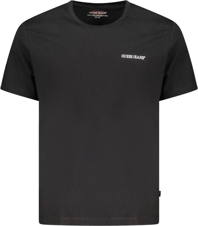 Guess Jeans Schwarzes Baumwoll Herren T-Shirt