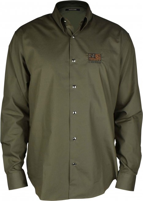 Roberto Cavalli Hemd Kaki