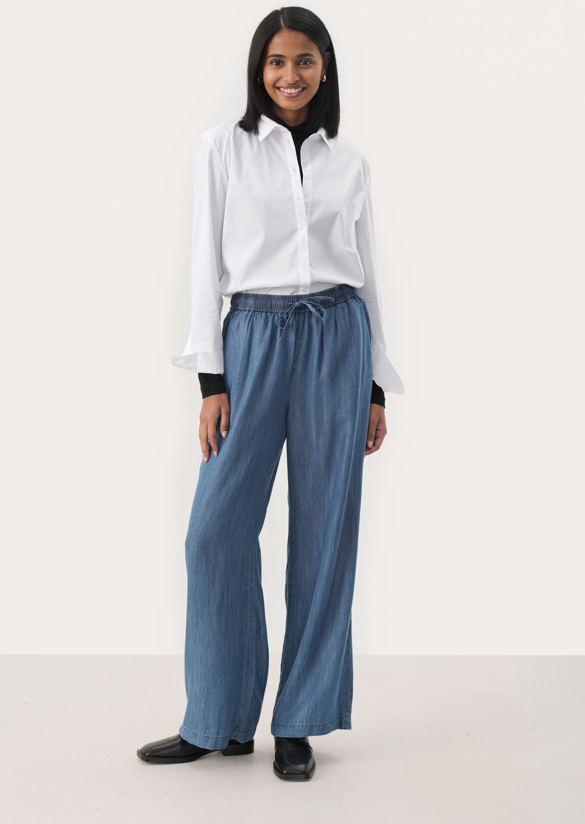 Thumbnail - Casual Hose Relaxed fit Medium Blue denim