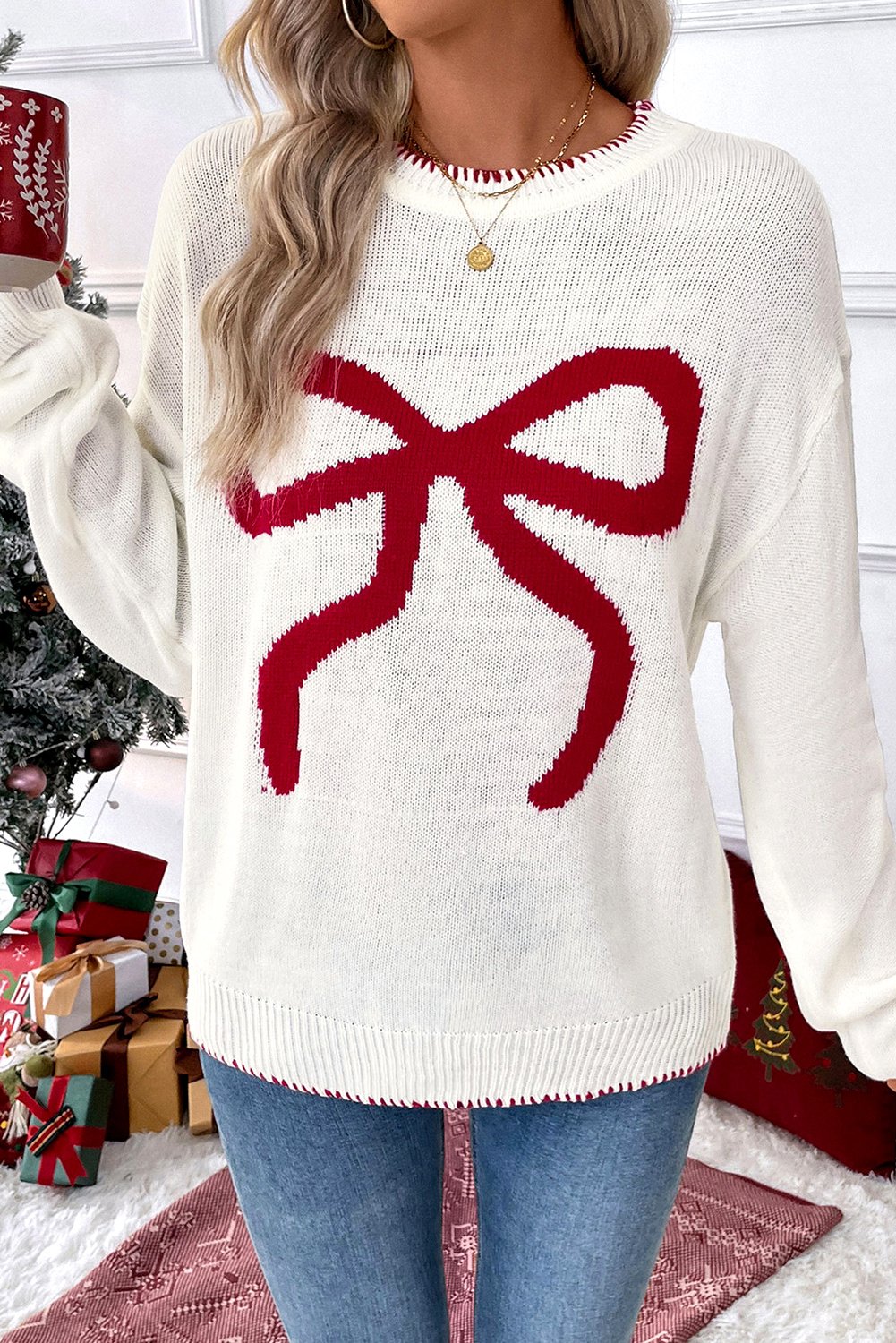 Weihnachtsstrickpullover